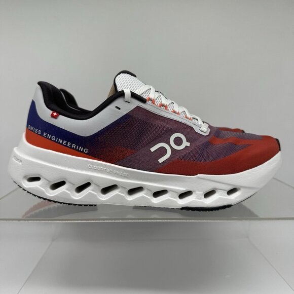 Brand New Men’s On Running Cloudsurfer Next Indigo Flame Red Blue White Size 8.5 - Picture 2 of 8